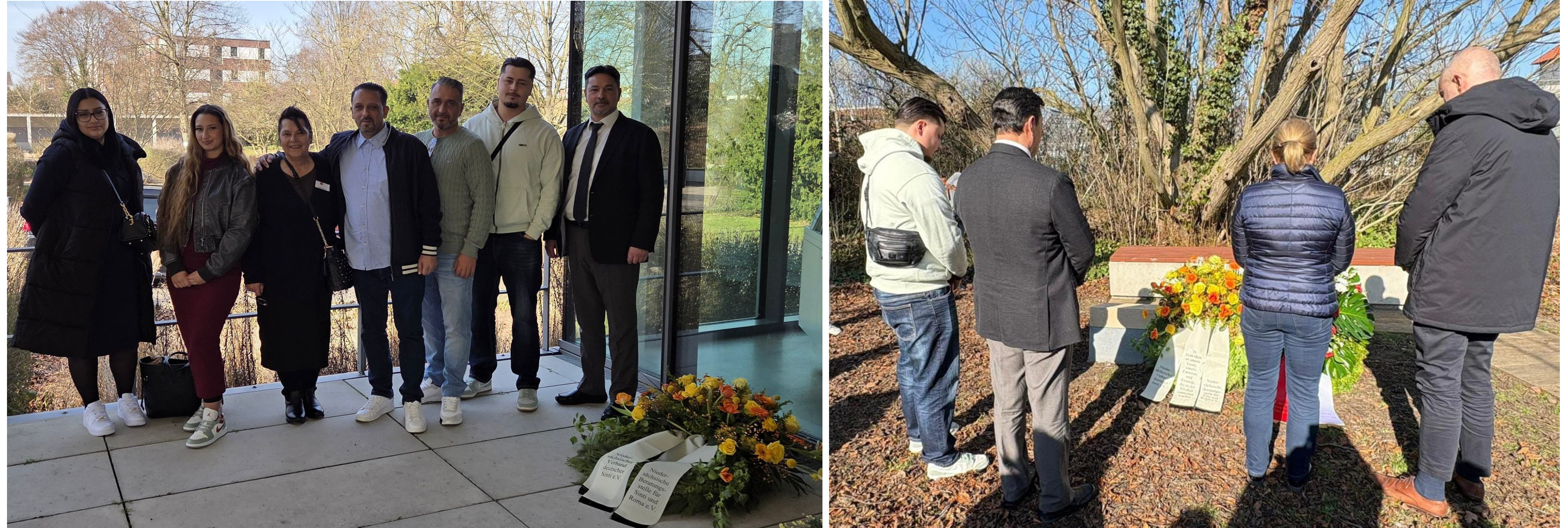 Teilnahme an der Gedenkveranstaltung zum Völkermord an den Sinti und Roma 1